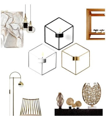 Luxury decorative wall hook candle holder by Decore Whole Sale, featuring a stylish candle hanger design for wall mounting.