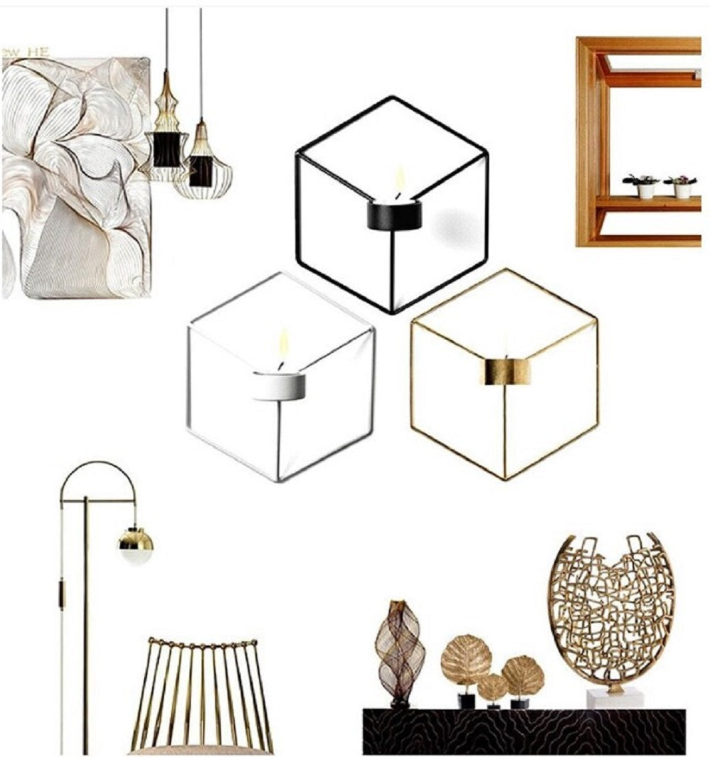 Luxury candle holder wall hook by Decore Whole Sale, decorative metal candle hanger with ornate design for wall mounting.