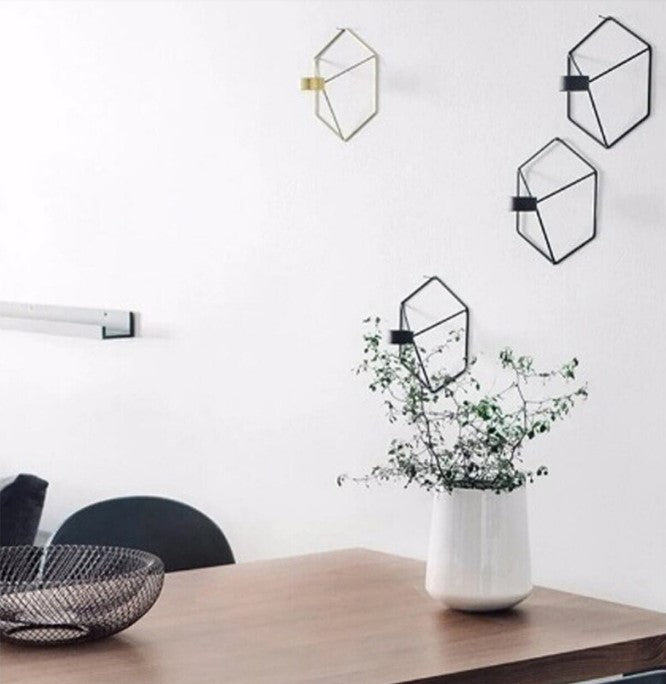 Luxury wall-mounted candle holder and hook by Decore Whole Sale, decorative metal candle hanger for stylish home decor.