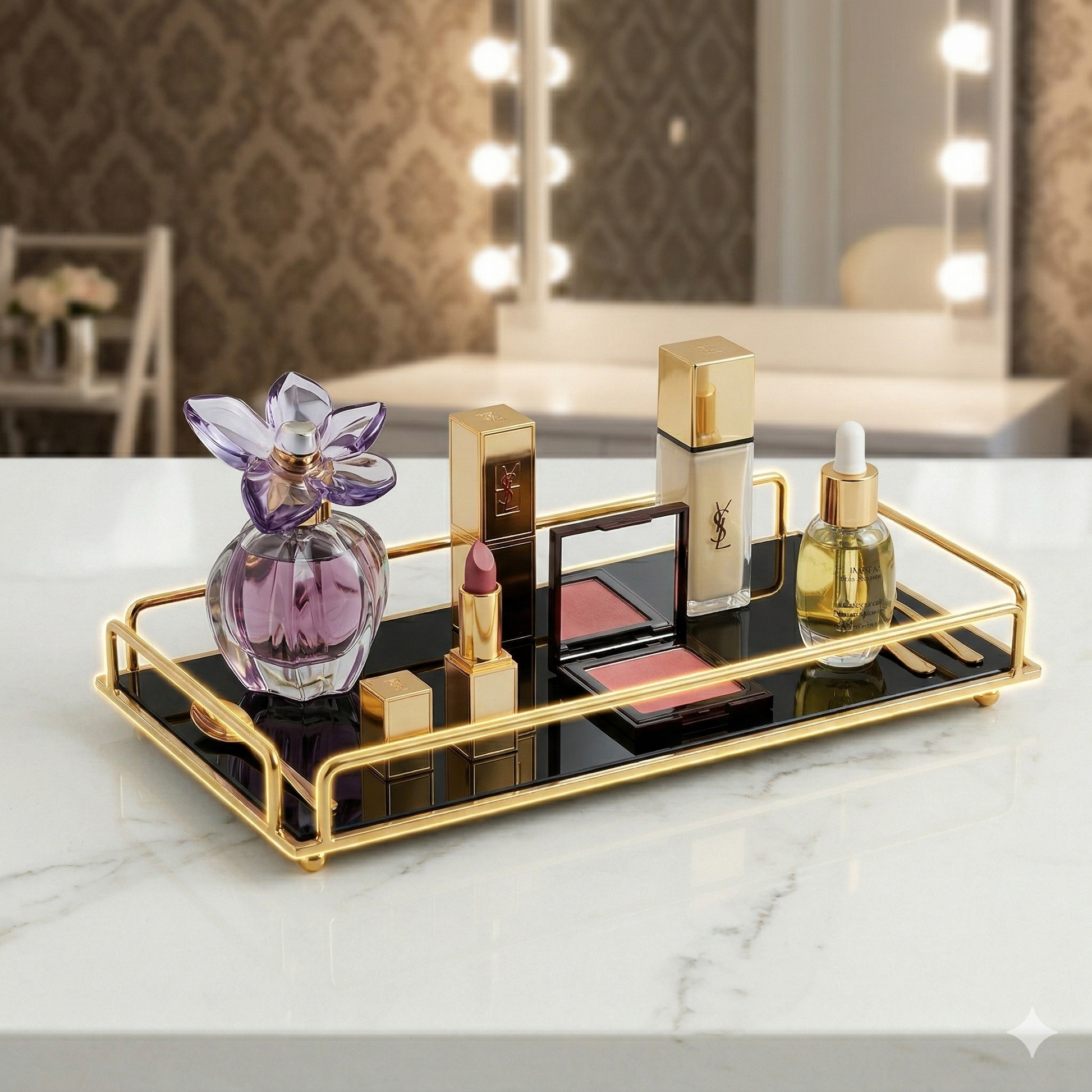 Modern Home Storage Black & Gold Makeup Tray

Professional Vanity Rack

Luxury Perfume Organizer

Dark Theme Room Decor

High-Shine Golden Tray

Winning Dropshipping Product

Wholesale Price Decor

Best Seller Vanity Tray

Salon Display Stand

Boutique Storage Tray

Durable Metal Organizer

Smart Home Solutions

Trending Decor 2026

Luxury Lifestyle Items

Anti-Rust Golden Rack

Compact Vanity Storage

Gift Shop Inventory

Interior Design Pieces

Sleek Makeup Rack

Decore Wholesale Special