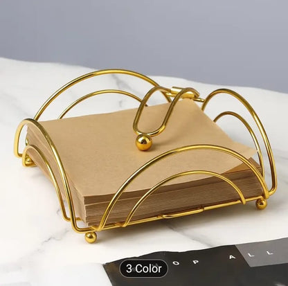 Decore Whole Sale flat tissue holder for napkins, designed for restaurant, bar, and dining room use, with sleek table paper napkin dispenser